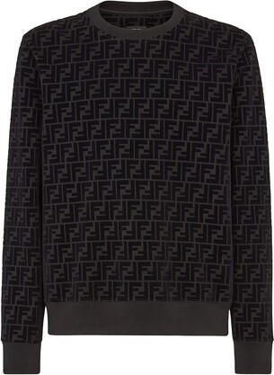 Falde sammen Hysterisk morsom budbringer Fendi Men's Black Sweatshirts & Hoodies | ShopStyle