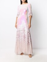 Thumbnail for your product : Temperley London Celestial iridescent sequin-embellished gown