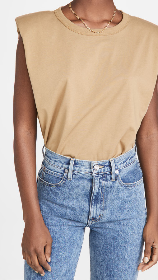 endless rose padded shoulder tee