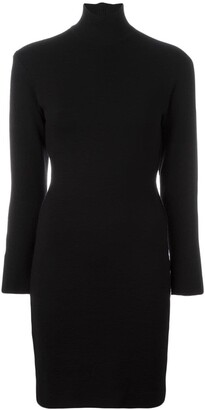 Gianfranco Ferré Pre-Owned Fitted Turtleneck Knit Dress