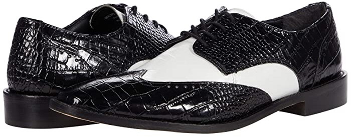 black white dress shoes