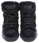 Thumbnail for your product : Balenciaga Ponyhair High-Top Sneakers