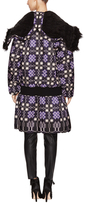 Thumbnail for your product : Anna Sui Star Checked Faille Hooded Coat