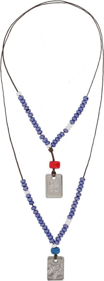 DSQUARED2 Beaded Tag Necklaces