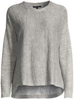 Thumbnail for your product : Eileen Fisher Woven Organic Linen-Blend Sweater