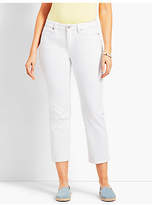 Thumbnail for your product : Talbots Colored Denim Straight Leg Crop - Curvy Fit