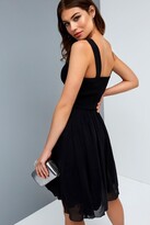 Thumbnail for your product : Little Mistress Grace Black Embellished Neck Midi Dress