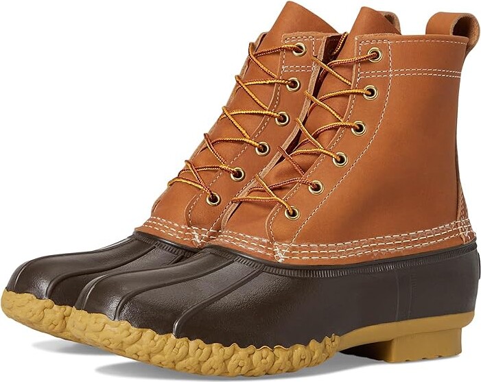 L.L. Bean Bean Boots 8 Insulated Women's Boots Tan/Bean Boot Brown/Gum : 6 D - Wide, Leather