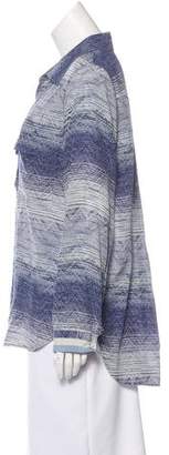 L'Agence Abstract Print Silk Top