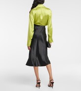 Thumbnail for your product : Vince Satin slip midi skirt