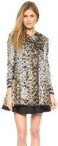 Thumbnail for your product : RED Valentino Leopard Print Tiered Coat