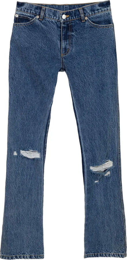 Natasha Zinko Distressed Flared Jeans
