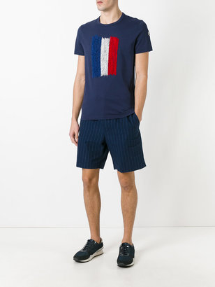 Moncler flag print T-shirt - men - Cotton/Polyester - S