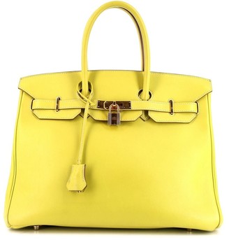 hermes yellow bag