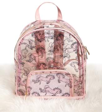 Forever 21 Clear Horse Print Backpack