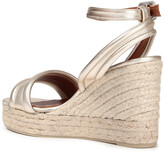 Thumbnail for your product : Castaner Brisa Metallic Leather Wedge Espadrilles