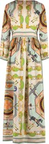 Thumbnail for your product : Tory Burch Printed Silk Maxi Dress