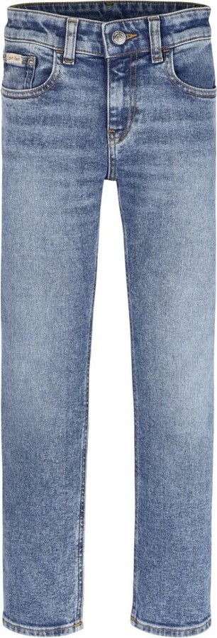 Calvin Klein Kids Mid Rise Straight Jeans