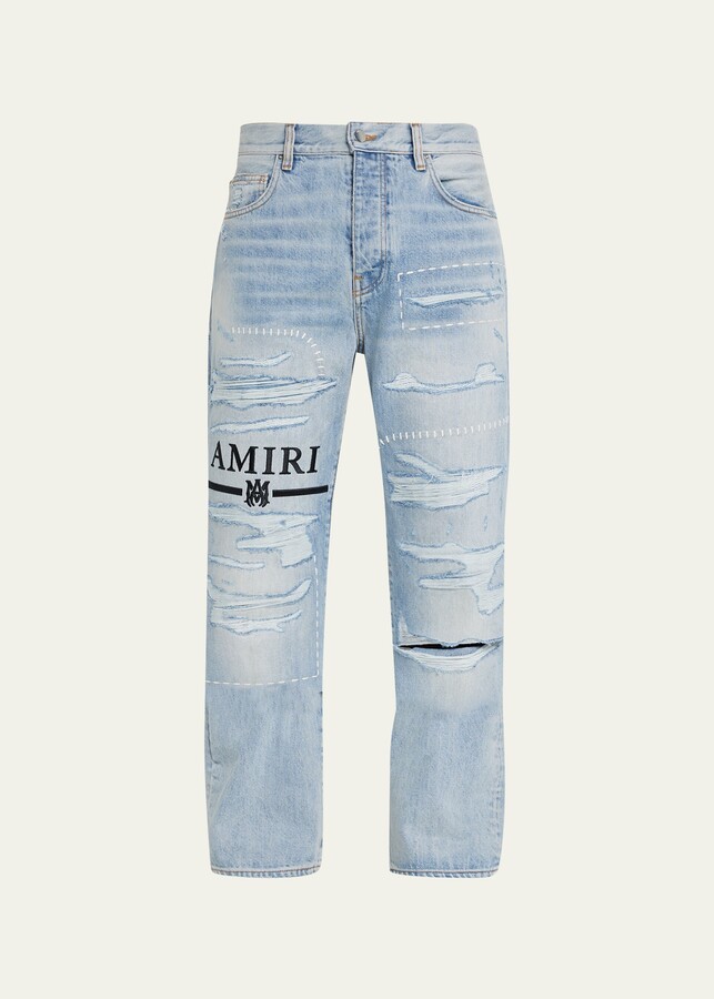 Amiri Men's MA Bar Logo Straight-Leg Jeans - ShopStyle
