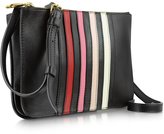 Thumbnail for your product : Sonia Rykiel Lucien Black Striped Leather Crossbody Bag