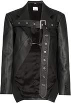 Thumbnail for your product : Burberry belt strap leather blazer jacket