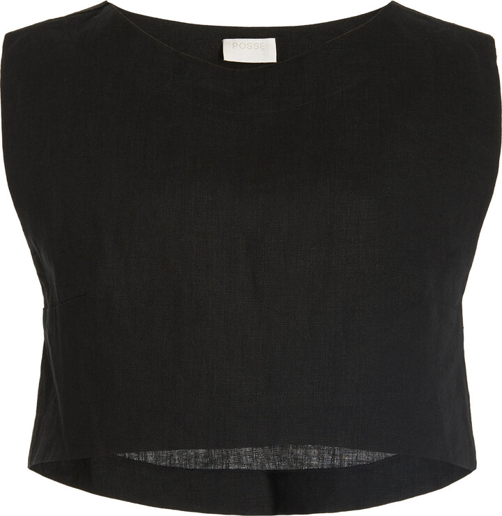 Posse Exclusive Martina Linen Crop Top