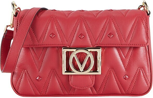 Valentino by Mario Valentino Florence Quilted Studded Leather Shoulder Bag  - ShopStyle