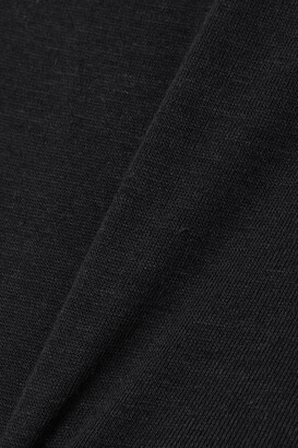 Hanro Satin-trimmed Mercerized Cotton Camisole - Black