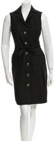 Thumbnail for your product : Martin Grant Belted Wool Dress