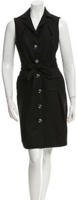 Martin Grant Belted Wool Dress