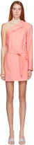 Thumbnail for your product : MSGM Pink Single Shoulder Blazer Dress