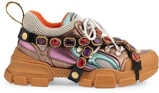 Gucci Flashtrek sneakers with removable crystals - ShopStyle