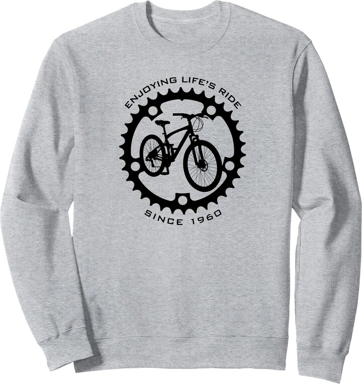 Born in 1960 65 Year Old Mountain Biker 65th Birthday Bike Sweatshirt