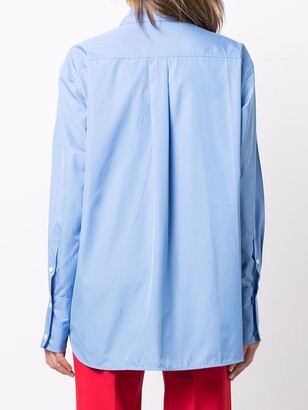 Victoria Beckham Long-Sleeve Cotton Shirt