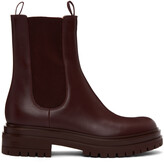 Thumbnail for your product : Gianvito Rossi Burgundy Chester Chelsea Boots