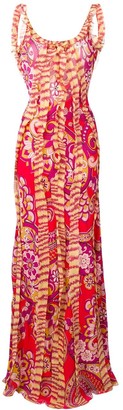 Etro Ruffled Paisley-Print Dress
