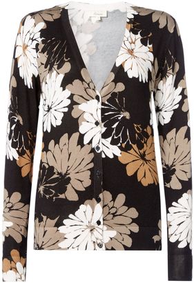 Linea Shadow floral print cardigan