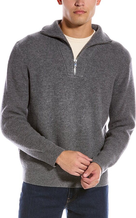 Theory Grover Wool & Cashmere-Blend Funnel Neck Sweater - ShopStyle