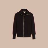 Thumbnail for your product : Burberry Zip-through Stretch Wool Cardigan