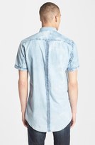 Thumbnail for your product : Zanerobe 'Seven Feet' Short Sleeve Acid Washed Woven Shirt