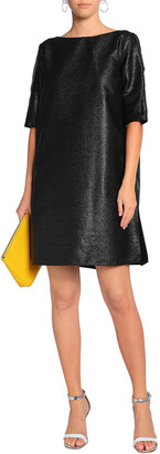 Marni Metallic Wool-blend Crepe Mini Dress