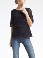 Thumbnail for your product : Banana Republic Mixed Geo Lace Top