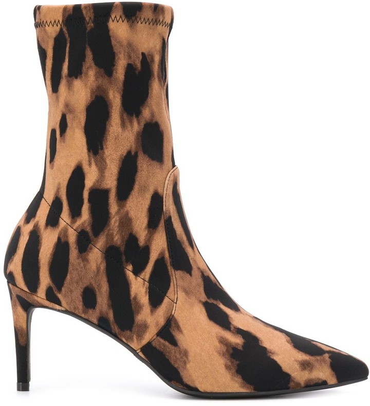 stuart weitzman leopard booties