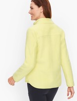 Thumbnail for your product : Talbots Sherpa Woven Trim Jacket - Solid