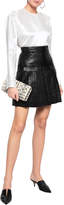 Thumbnail for your product : Kitx Pleated Leather Mini Skirt