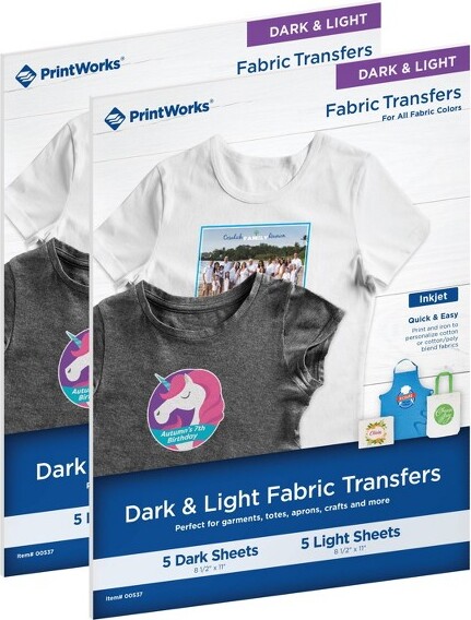 Light Fabric Transfers by PrintWorks