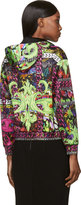 Thumbnail for your product : Versace Green & Pink Psychedlic Print Bomber Jacket