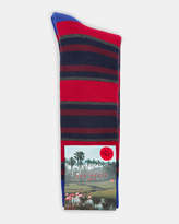 Thumbnail for your product : Ted Baker BIRDEE Striped cotton socks