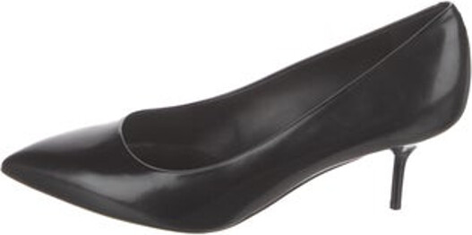 Burberry Leather Pumps Black Semi-Pointed Toes Unfortunately due to restrictions this item may not be eligible for shipping in all areas.