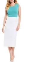Thumbnail for your product : Preston & York Taylor Stretch Crepe Suiting Midi Pencil Skirt